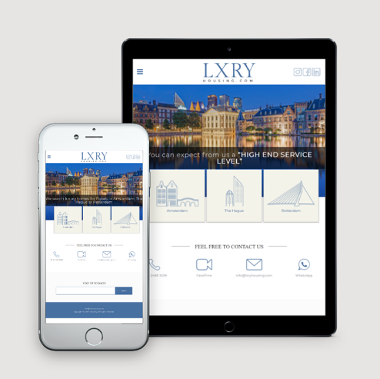 LXRY website - UX-Design project